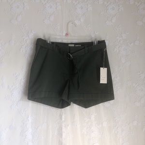 a .new day Olive Green Shorts with Belt